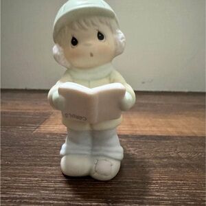 Precious moment Philip boy carolling Figurine